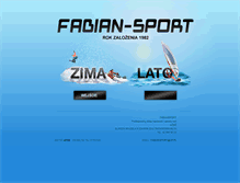 Tablet Screenshot of fabiansport.pl